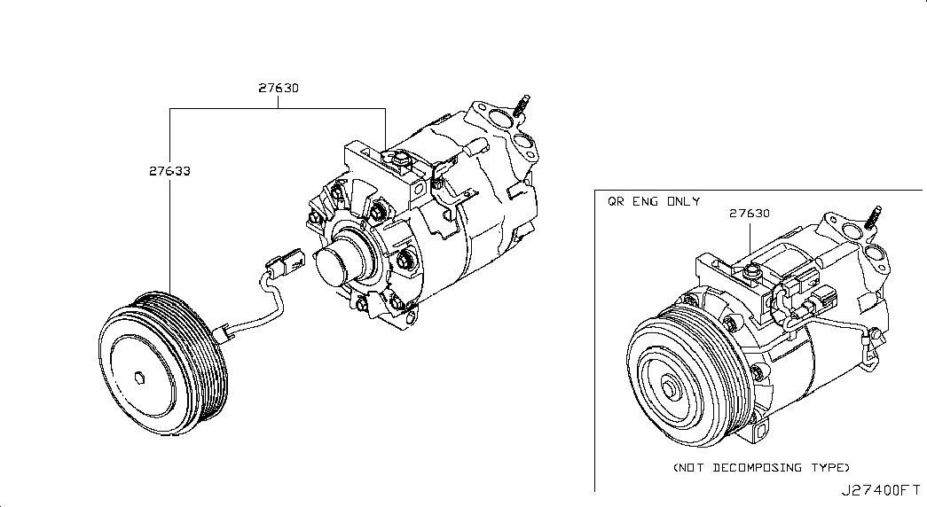 RENAULT 92600-1DE0A - Компрессор кондиционера autospares.lv