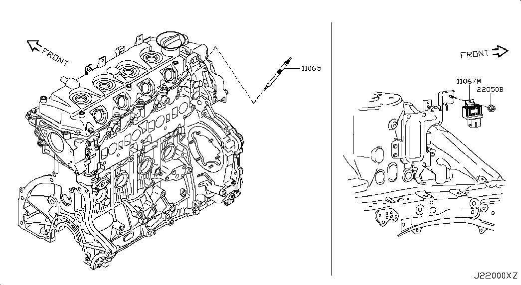 NISSAN 11065 5X00A - Свеча накаливания autospares.lv