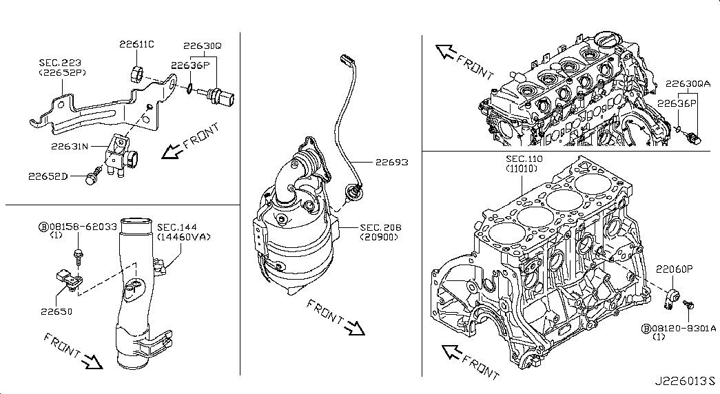 NISSAN 22060JA10A - Датчик детонации autospares.lv