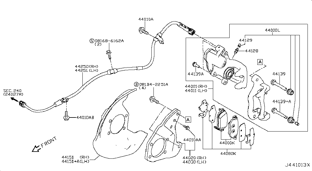 NISSAN 441284CA0A - Болт воздушного клапана / вентиль, тормозной суппорт autospares.lv