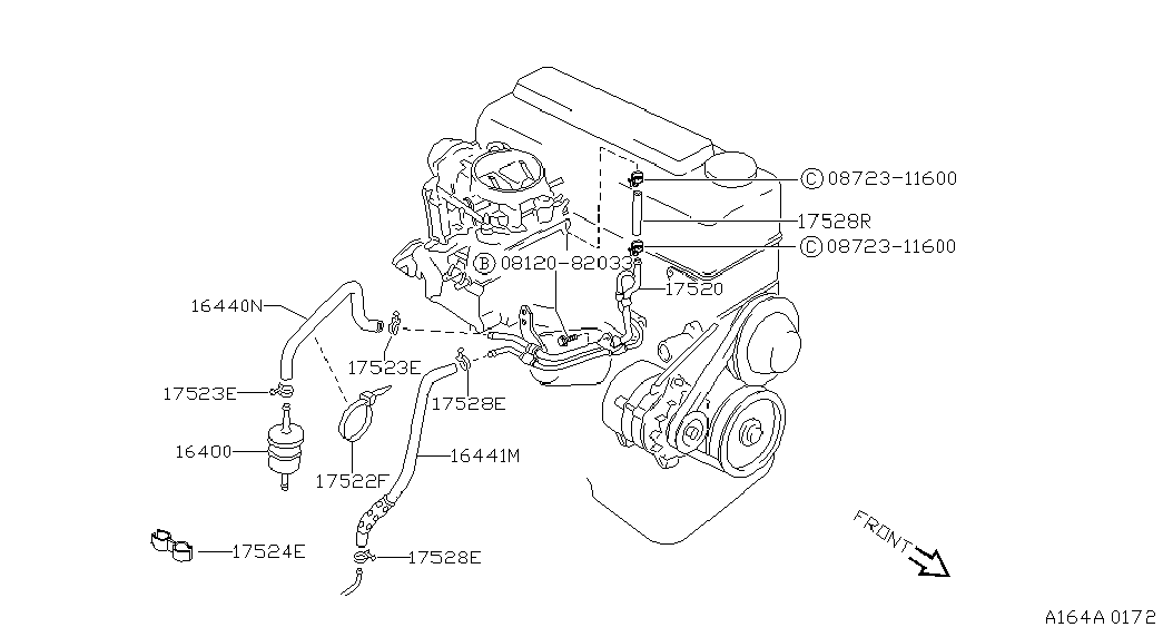 NISSAN 16400-V2700 - Топливный фильтр autospares.lv