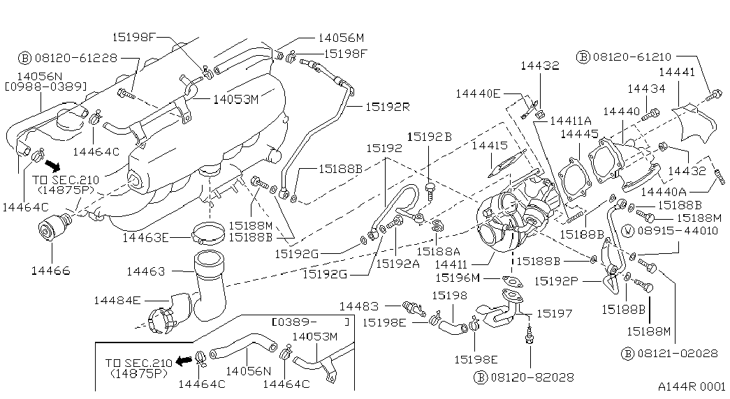 NISSAN 15193-P9000 - GASKET autospares.lv