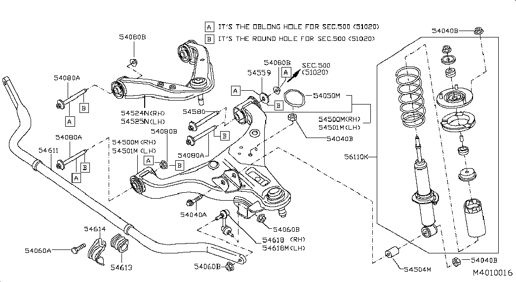 NISSAN 54525-EB30A* - Рычаг подвески колеса autospares.lv