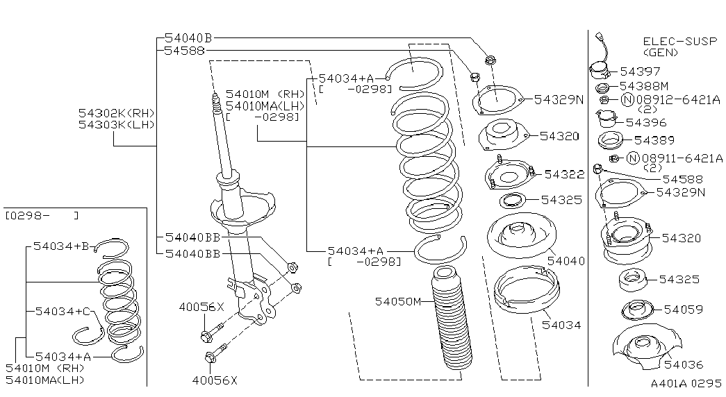 NISSAN 54322-31U00 - Опора стойки амортизатора, подушка autospares.lv