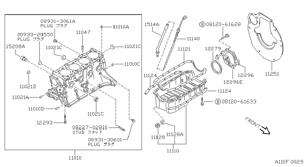 NISSAN 12279-D0100 - Уплотняющее кольцо, коленчатый вал autospares.lv