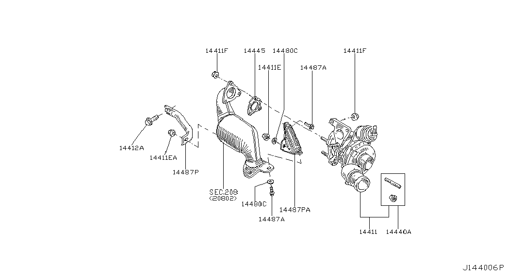 RENAULT 14411AW301 - Турбина, компрессор autospares.lv