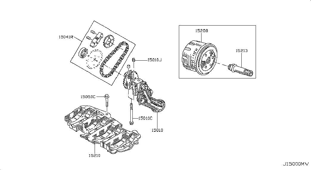 NISSAN 15010AW300 - Масляный насос autospares.lv