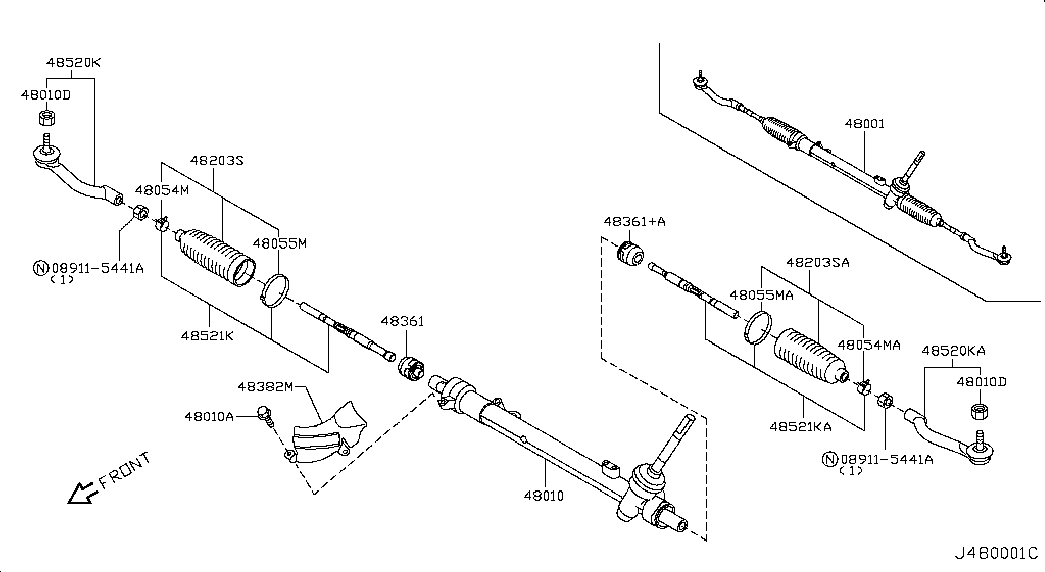 RENAULT D8640-JG00A - Наконечник рулевой тяги, шарнир autospares.lv