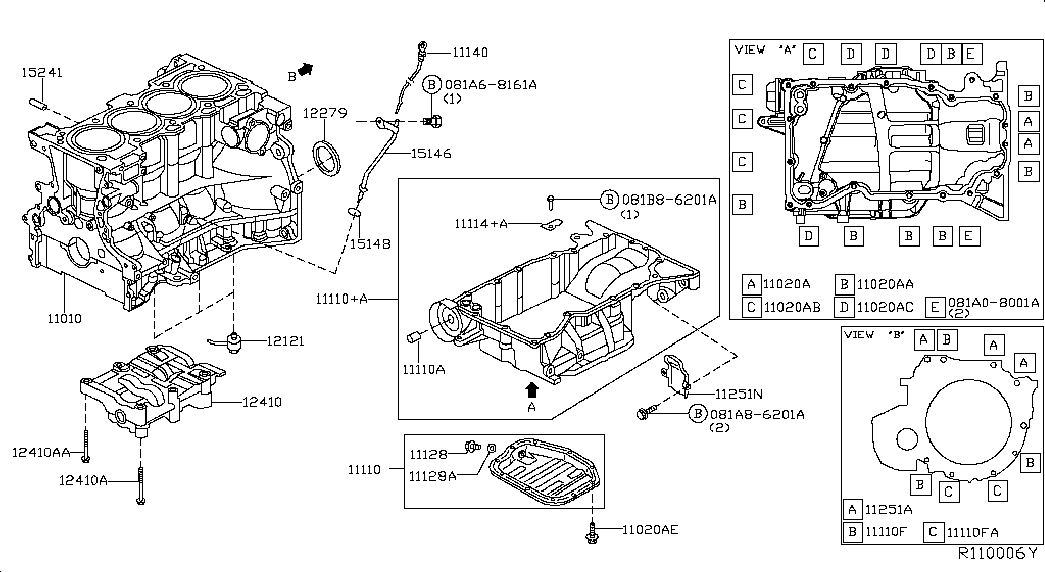 NISSAN 12279-3TS0A - Уплотнительное кольцо, резьбовая пробка маслосливного отверстия autospares.lv