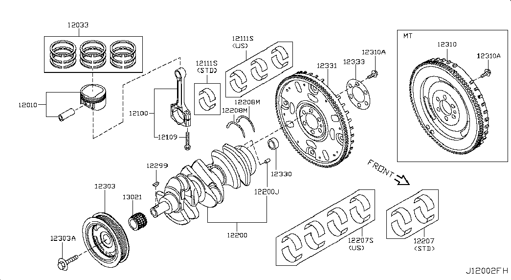 RENAULT 13021EE50A - Комплект цепи привода распредвала autospares.lv