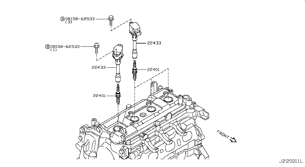 NISSAN 22401 JD01B - Свеча зажигания autospares.lv