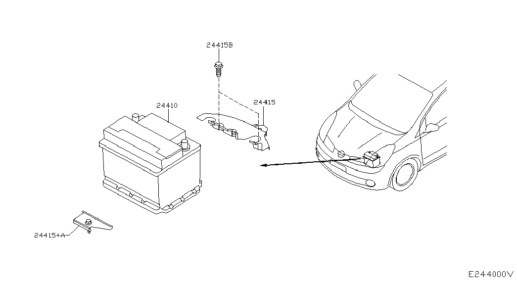 NISSAN 24410-AY60C - Стартерная аккумуляторная батарея, АКБ autospares.lv