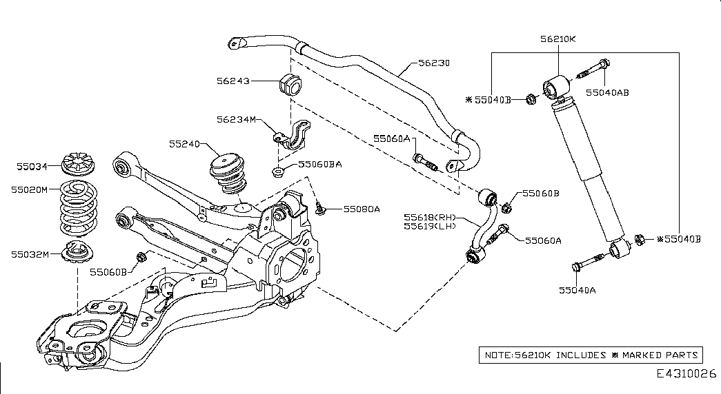 NISSAN 54613-JD17A - Втулка стабилизатора autospares.lv