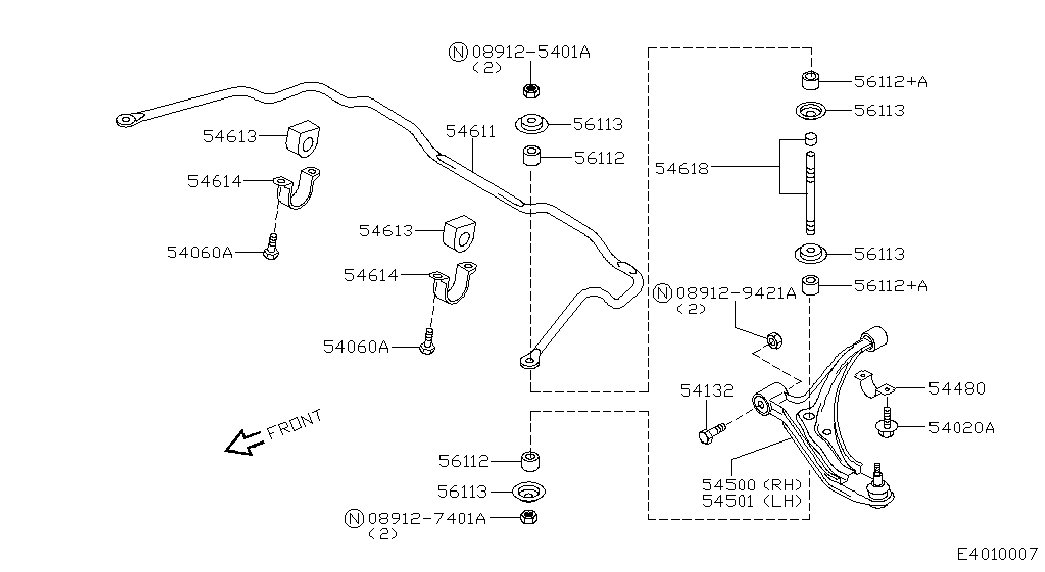 NISSAN 54500-6F600 - Рычаг подвески колеса autospares.lv