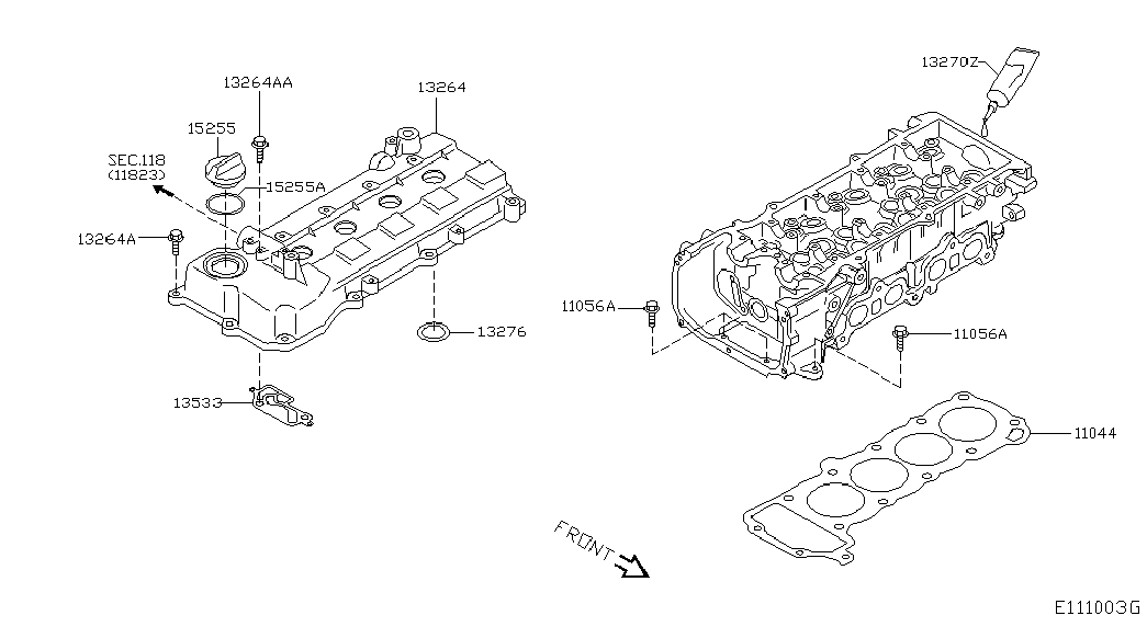 NISSAN 132764F10A - Прокладка, корпус свечи autospares.lv