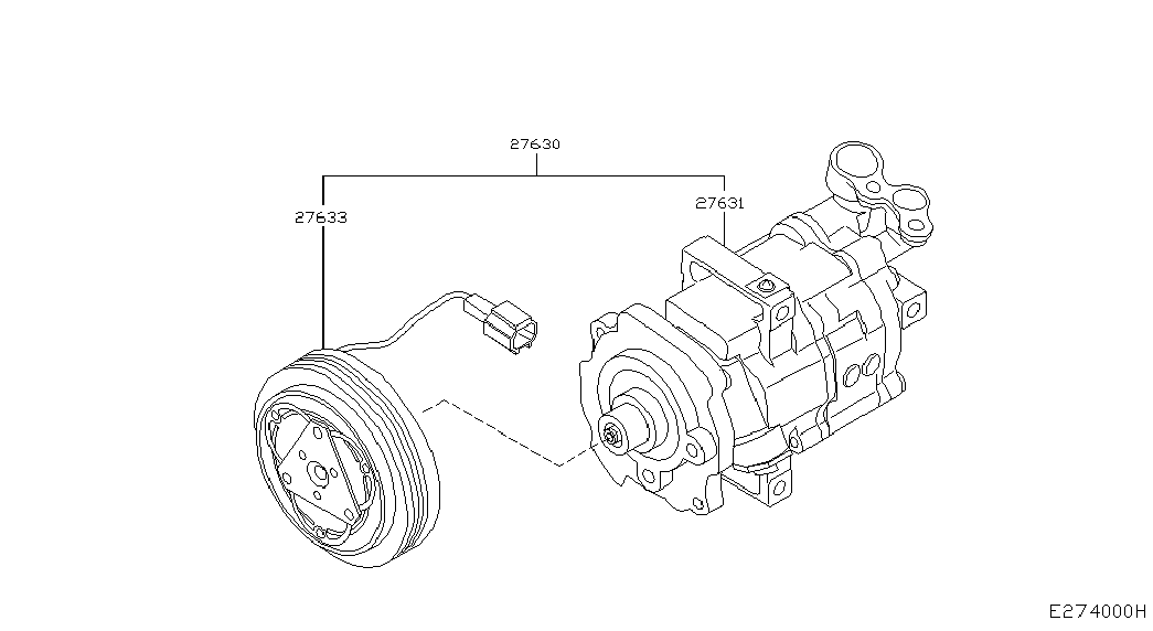 NISSAN 92610AX80A - Компрессор кондиционера autospares.lv