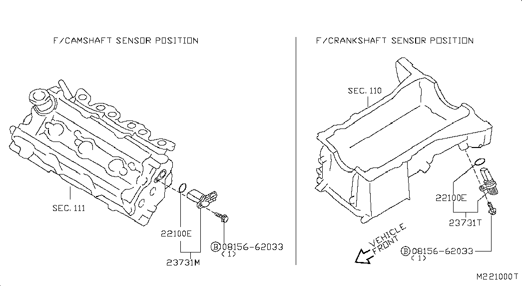 NISSAN 23731-EC01A - Датчик импульсов, коленвал autospares.lv