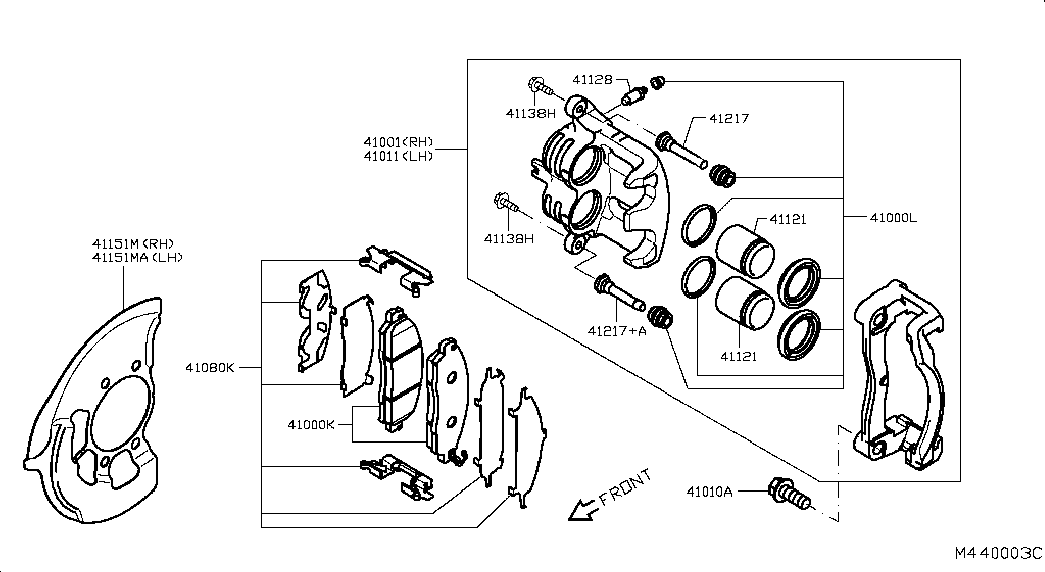 RENAULT D1MFM4KJ1J - Тормозные колодки, дисковые, комплект autospares.lv