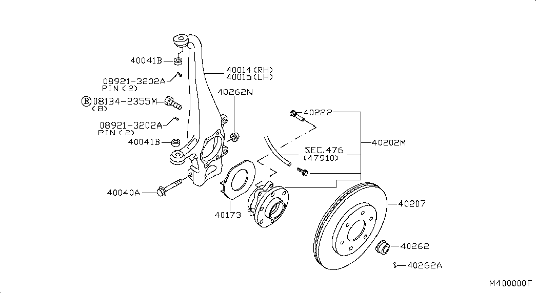 NISSAN 40206EB320 - Тормозной диск autospares.lv