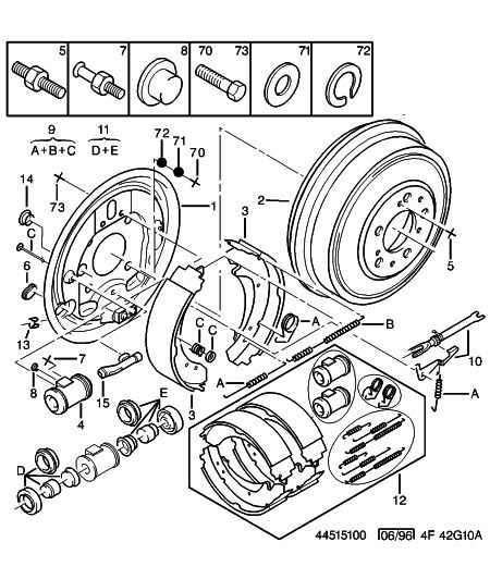 CITROËN 4242 39 - Комплект тормозных колодок, барабанные autospares.lv