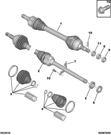 CITROËN/PEUGEOT 3273 ZT - Приводной вал autospares.lv