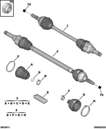 OM 3272 HP - Шарнир, ШРУС, приводной вал autospares.lv