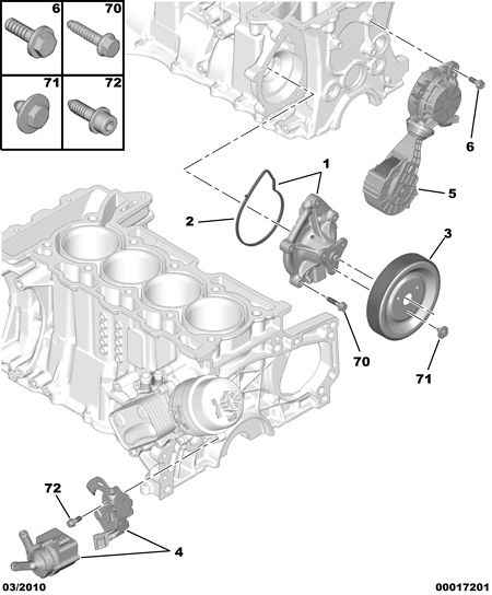 CITROËN 1201 N0 - Дополнительный водяной насос autospares.lv