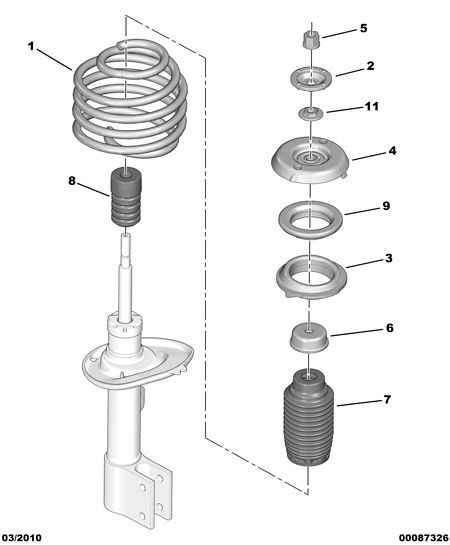 DS 5038.G4 - Опора стойки амортизатора, подушка autospares.lv