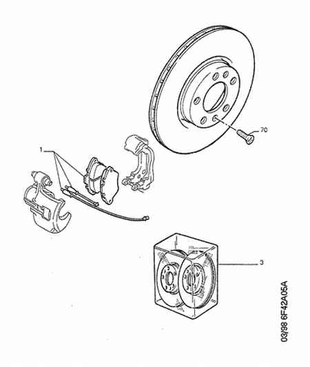 CITROËN 4250 89 - Тормозные колодки, дисковые, комплект autospares.lv