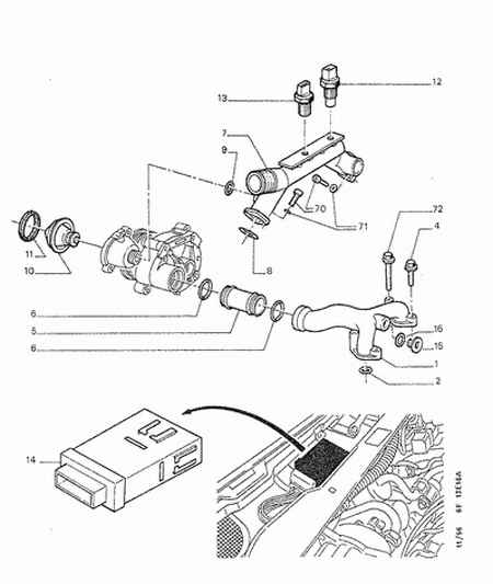 CITROËN/PEUGEOT 1338 18 - Термостат охлаждающей жидкости / корпус autospares.lv