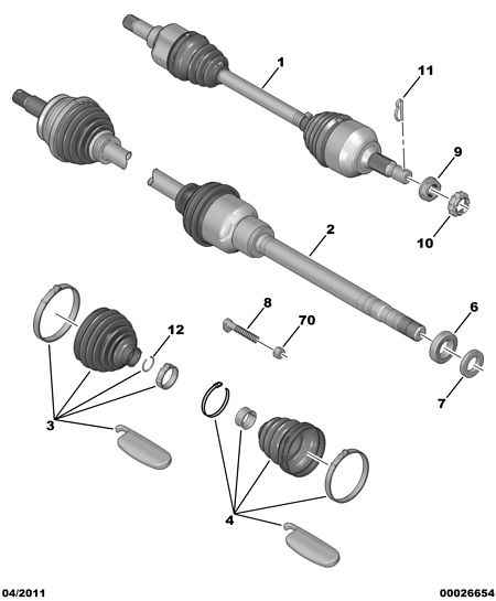 CITROËN 3272 SQ - Приводной вал autospares.lv