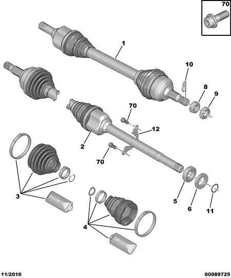 CITROËN 3272 JP - Приводной вал autospares.lv