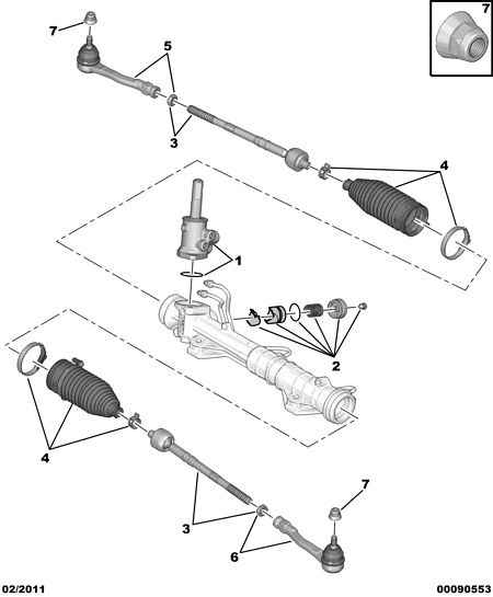 PEUGEOT 3817.76 - Наконечник рулевой тяги, шарнир autospares.lv