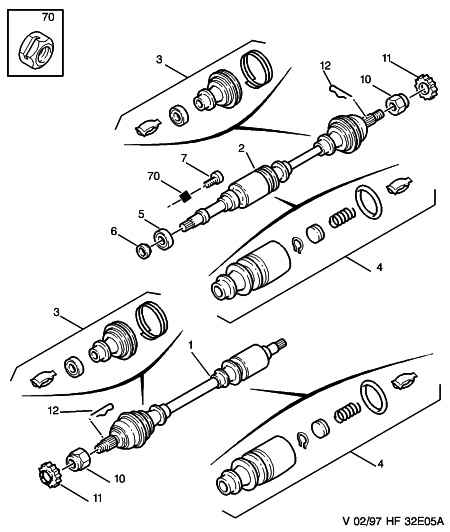 CITROËN/PEUGEOT 3272 T3 - Приводной вал autospares.lv