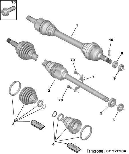 PEUGEOT 3273 QK - Приводной вал autospares.lv