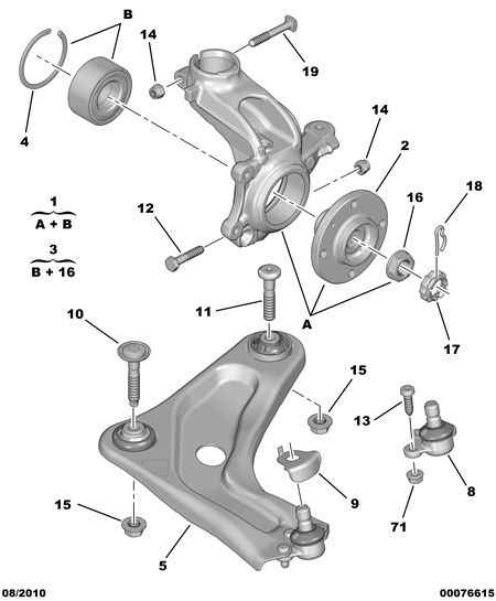 PEUGEOT 3520.R7 - Рычаг подвески колеса autospares.lv