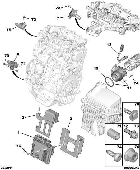 FORD 1920 QN - Датчик импульсов, коленвал autospares.lv