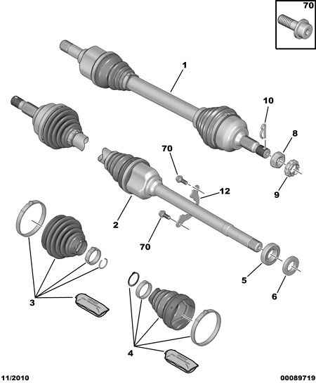 PEUGEOT 3273 EG - Шарнирный комплект, ШРУС, приводной вал autospares.lv