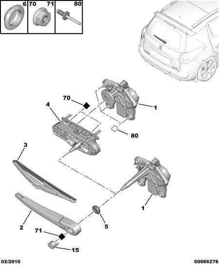 PEUGEOT 6423 91 - Щетка стеклоочистителя autospares.lv