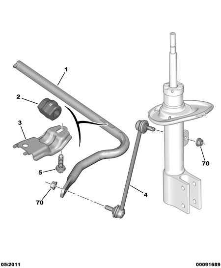 DS 5087 62 - Тяга / стойка, стабилизатор autospares.lv