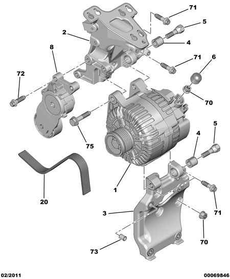 CITROËN 5705.NH - Генератор autospares.lv