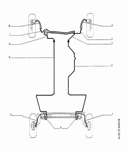 CITROËN 4806 50 - Тормозной шланг autospares.lv