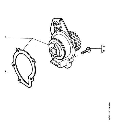 Rover 1201 60 - Водяной насос autospares.lv