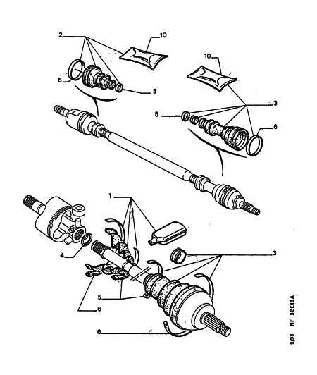 CITROËN 3293.97 - Пыльник, приводной вал autospares.lv