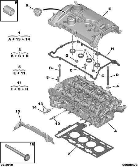 DS 0249.G9 - SET OF CYL HEAD COVER GASKETS autospares.lv