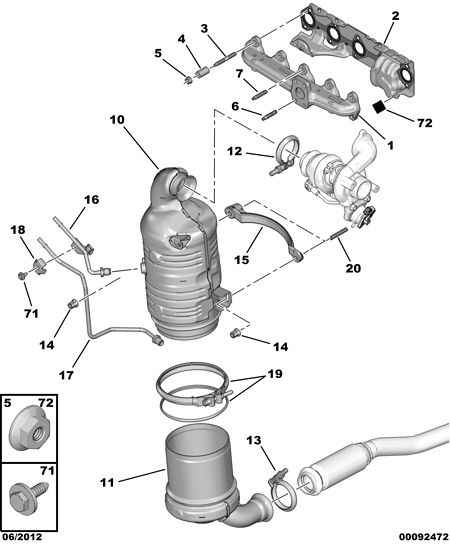 PEUGEOT 96 774 681 80 - Сажевый / частичный фильтр, система выхлопа ОГ autospares.lv