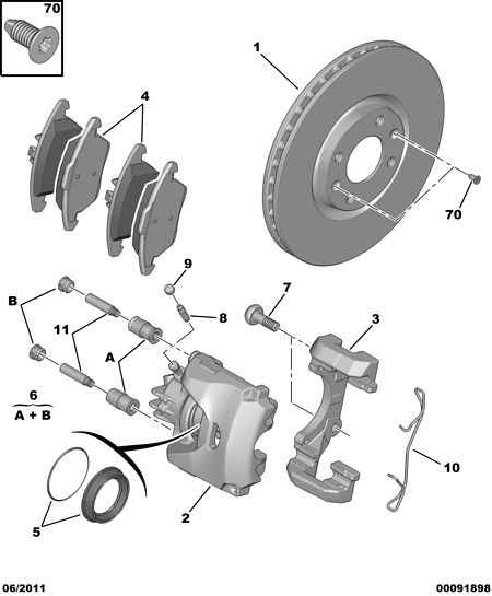 CITROËN/PEUGEOT 4400 X1 - Тормозной суппорт autospares.lv