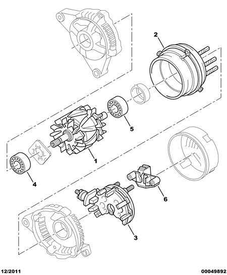 PEUGEOT 5761.86 - Регулятор напряжения, генератор autospares.lv