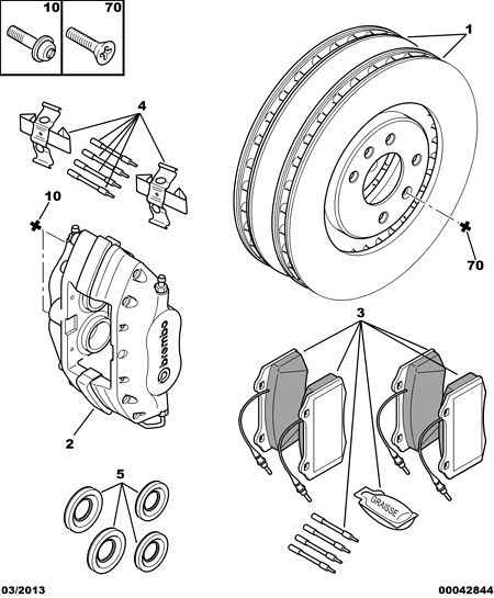 PEUGEOT 4252-07 - Тормозные колодки, дисковые, комплект autospares.lv