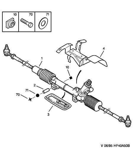 CITROËN 4000.V2 - Рулевой механизм, рейка autospares.lv